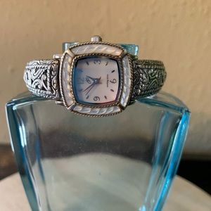 Carolyn Pollack Sterling Silver Mother of Pearl Watch